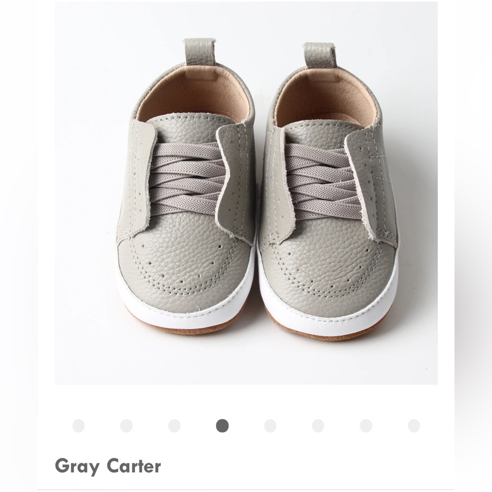Little Love Bug | Carter Sneaker in Grey | sz 2